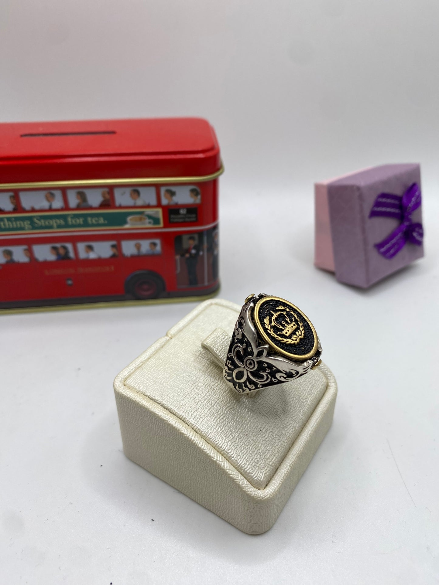 الخاتم الدوار (التاج/ازرق)